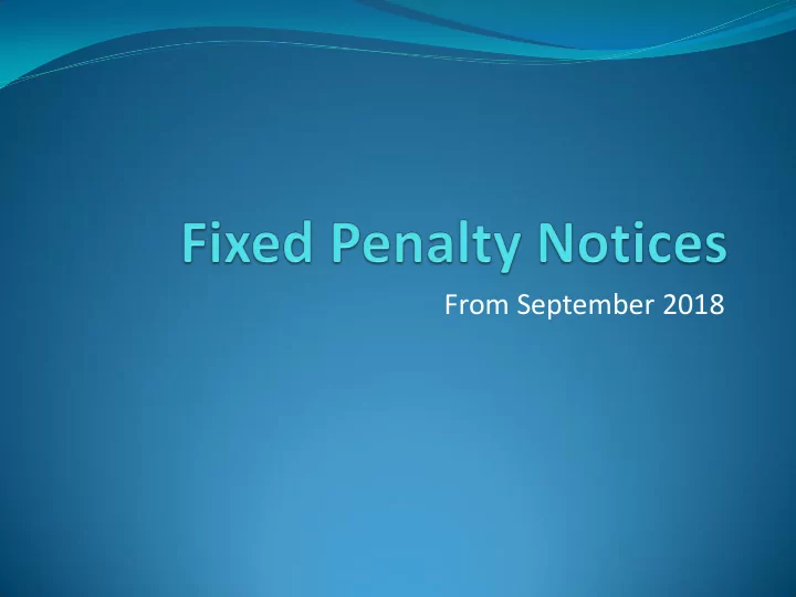 from september 2018 authorised absences