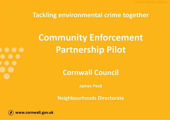 community enforcement