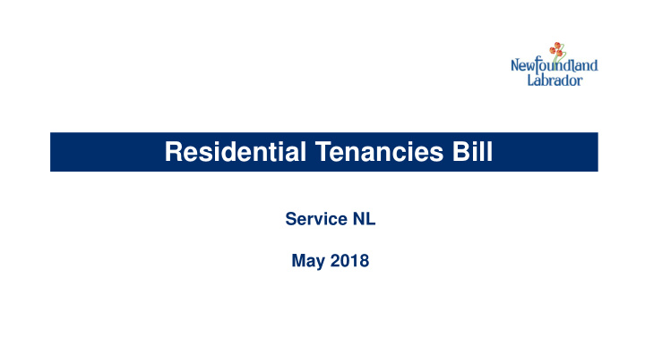 residential tenancies bill