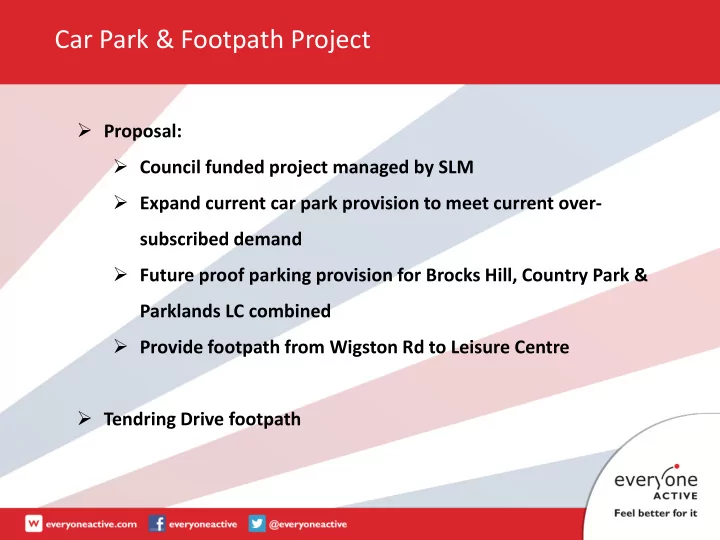 car park footpath project