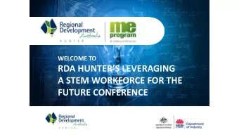 FUTURE CONFERENCE  STEM (or STEAM)  What the problem is  Why it happened  How we might