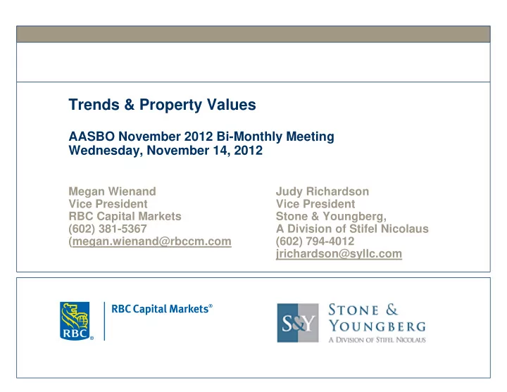 trends property values