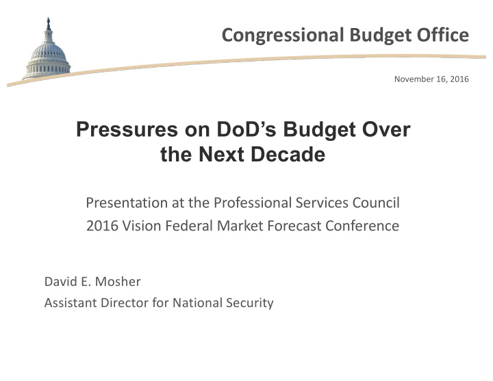 congressional budget office