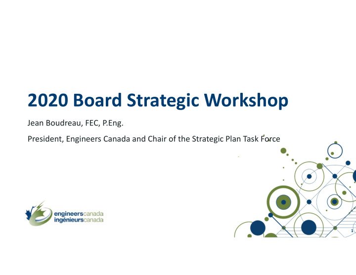 2020 board strategic workshop