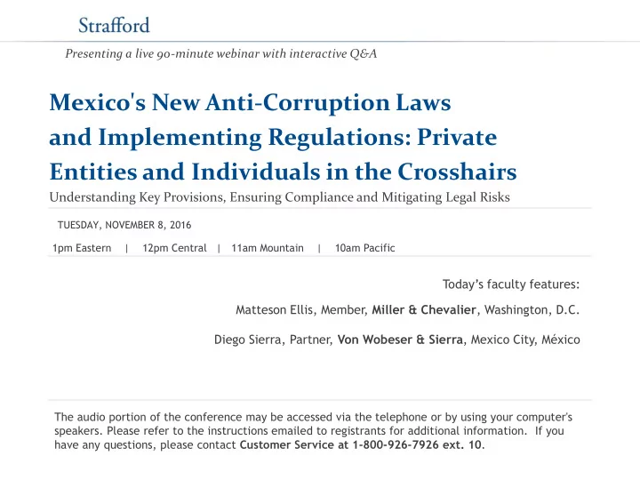 entities and individuals in the crosshairs