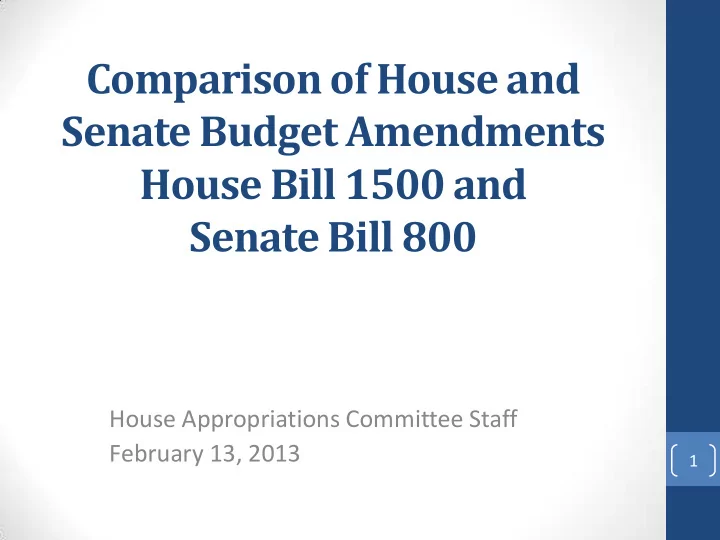 comparison of house and