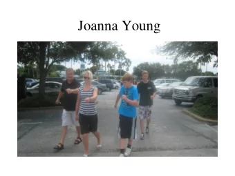 Joanna Young  What is the Effect of Gender on  Career Progression in the  Police Service?  Joanna