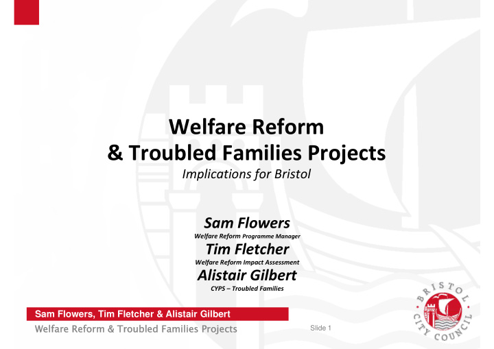 welfare reform troubled families projects troubled