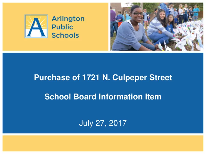 july 27 2017 proposed purchase