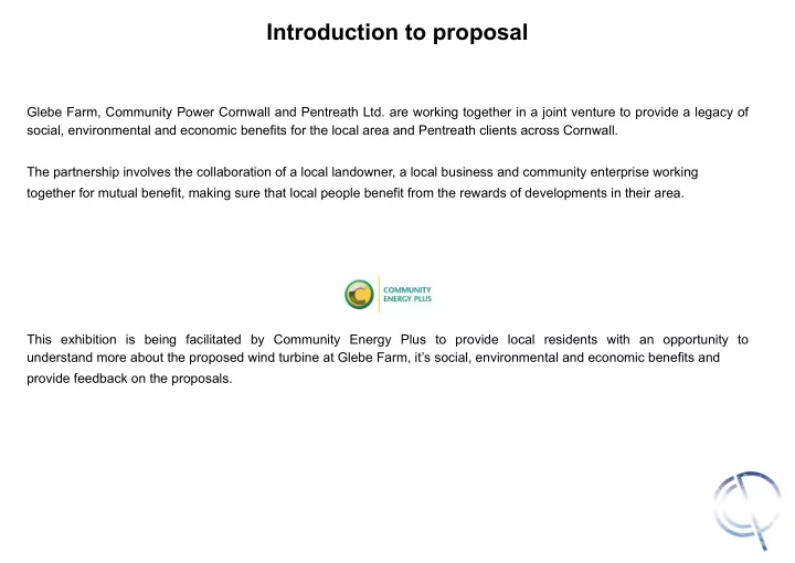 introduction to proposal