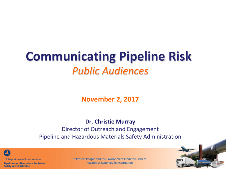 communicating pipeline risk