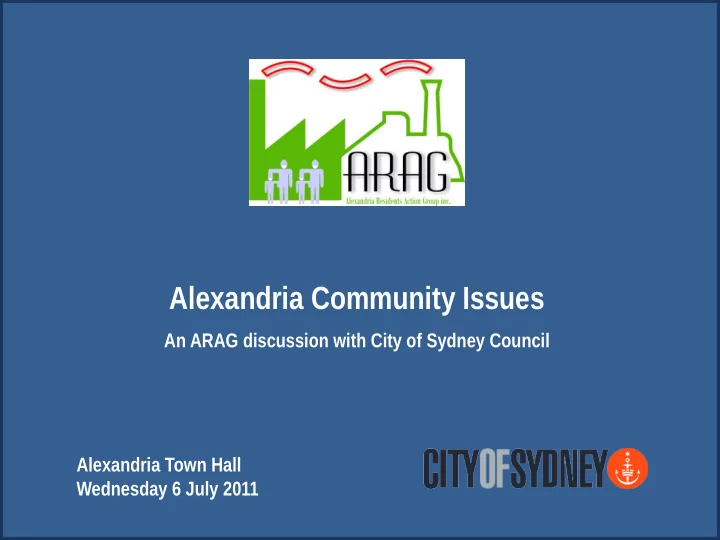 alexandria community issues
