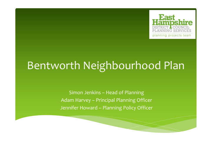 bentworth neighbourhood plan