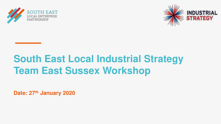 south east local industrial strategy