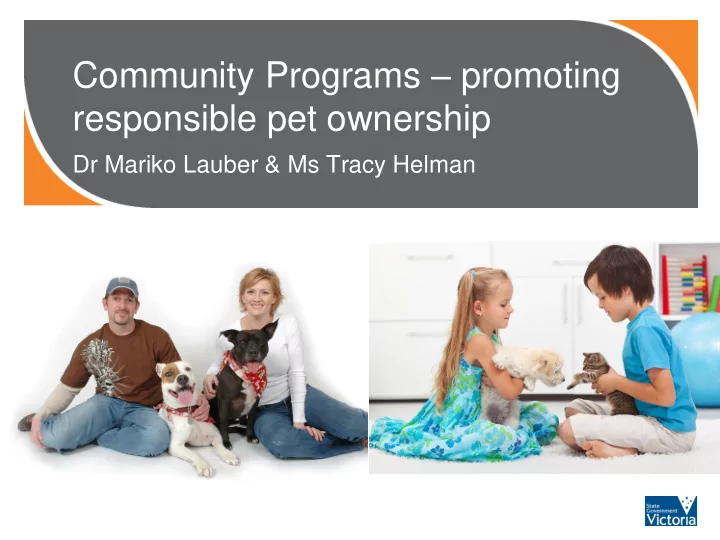 community programs promoting