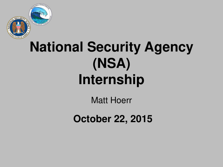 national security agency