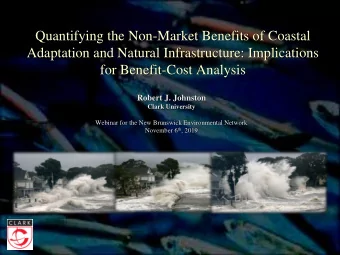 Quantifying the Non-Market Benefits of Coastal  Adaptation and Natural Infrastructure: Implications