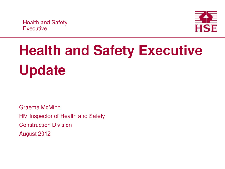 graeme mcminn hm inspector of health and safety