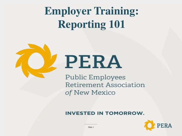 employer training