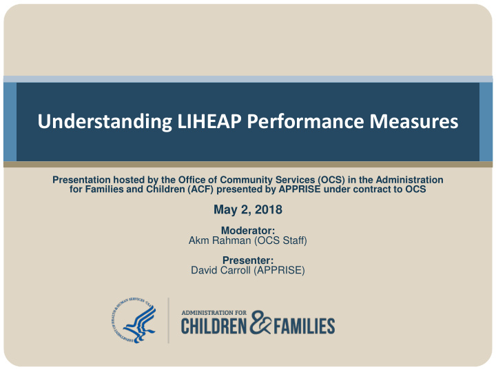 understanding liheap performance measures