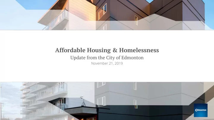 affordable housing homelessness