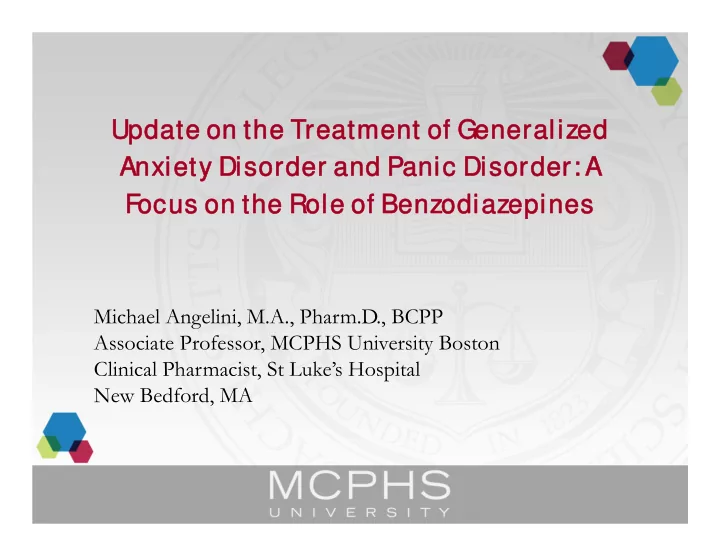 update on the treatment of generalized update on the