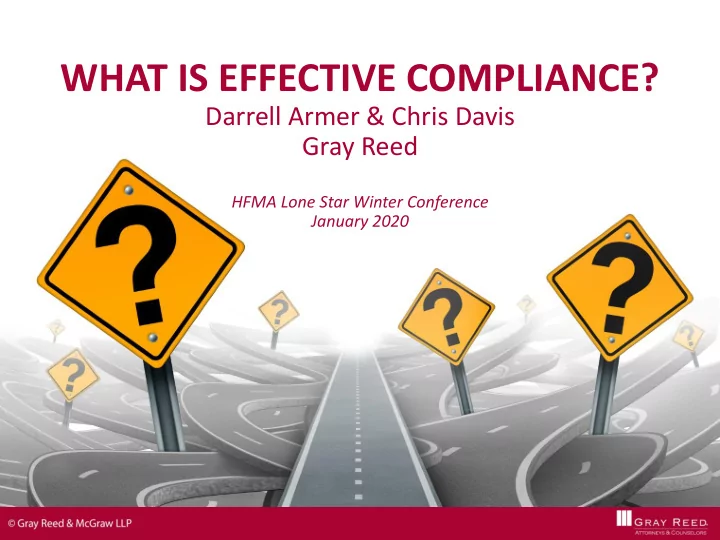what is effective compliance