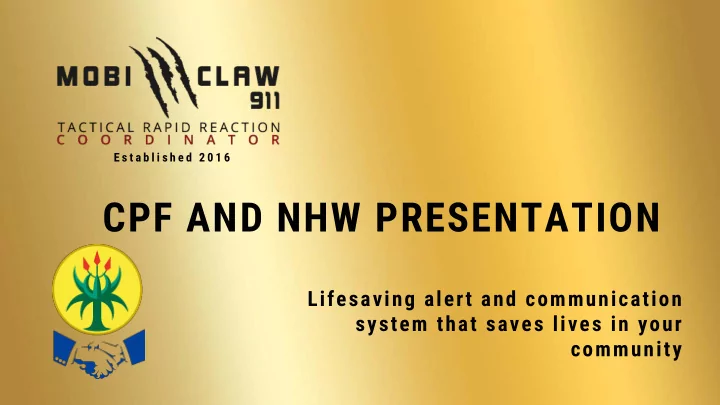 cpf and nhw presentation