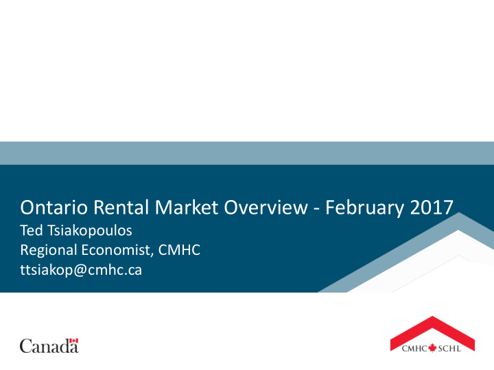 ontario rental market overview february 2017