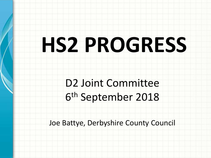 hs2 progress