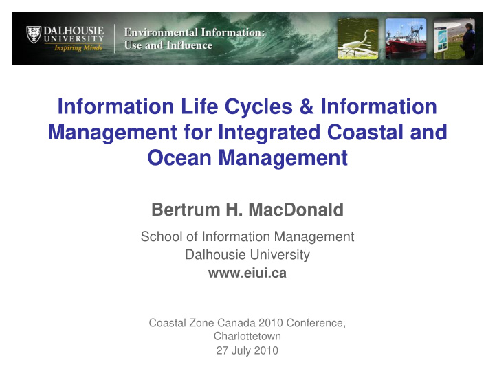 information life cycles information management for
