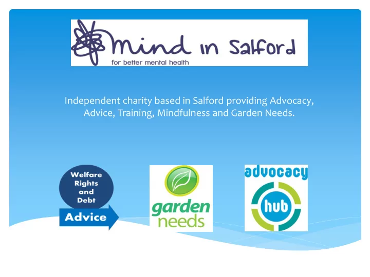advice training mindfulness and garden needs