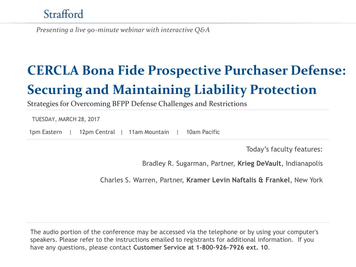 securing and maintaining liability protection