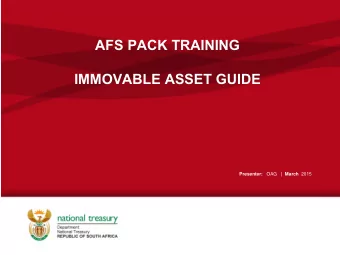 Presenter: OAG |  March 2015  Discussion overview  Principles  Changes made and impact 2