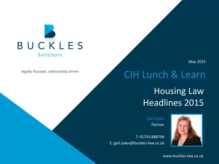 cih lunch learn