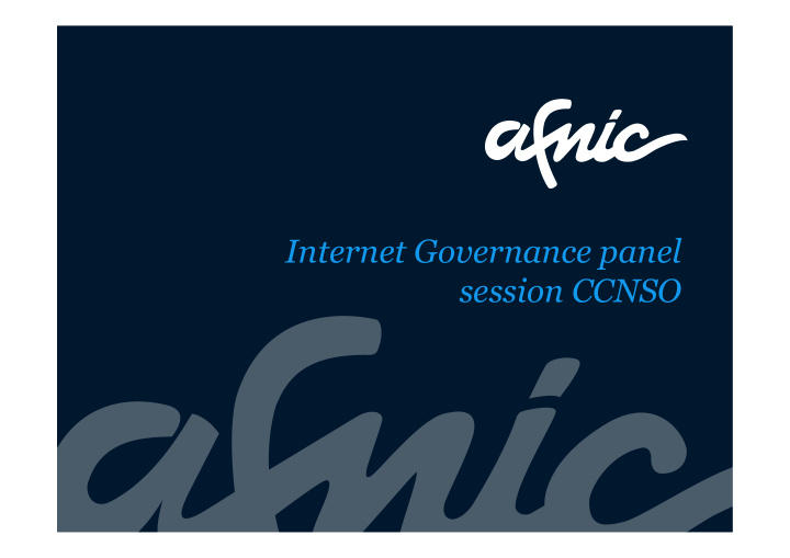 internet governance panel session ccnso multi stakeholder