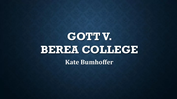 berea college