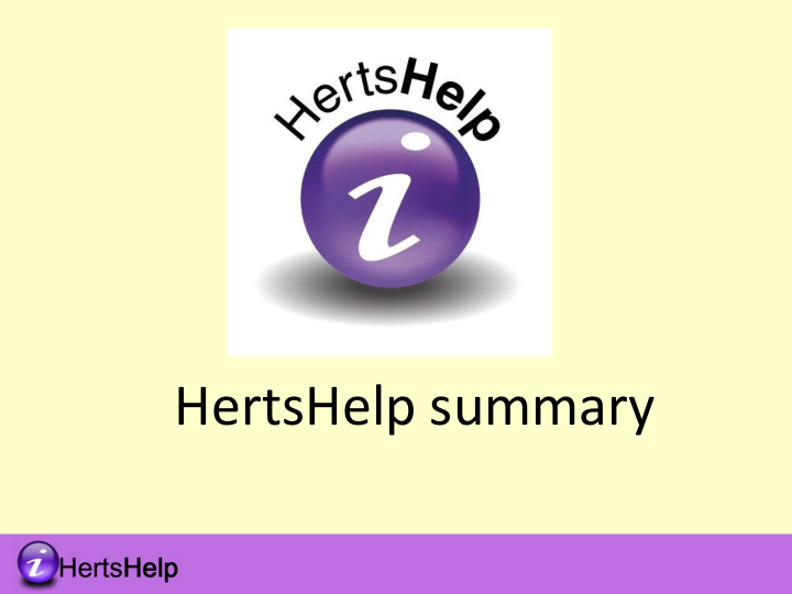 hertshelp summary hertshelp