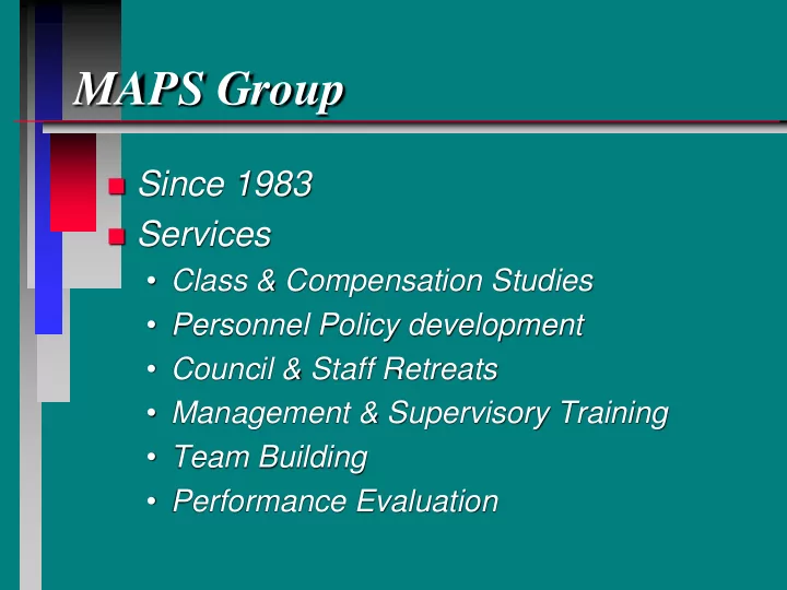 maps group