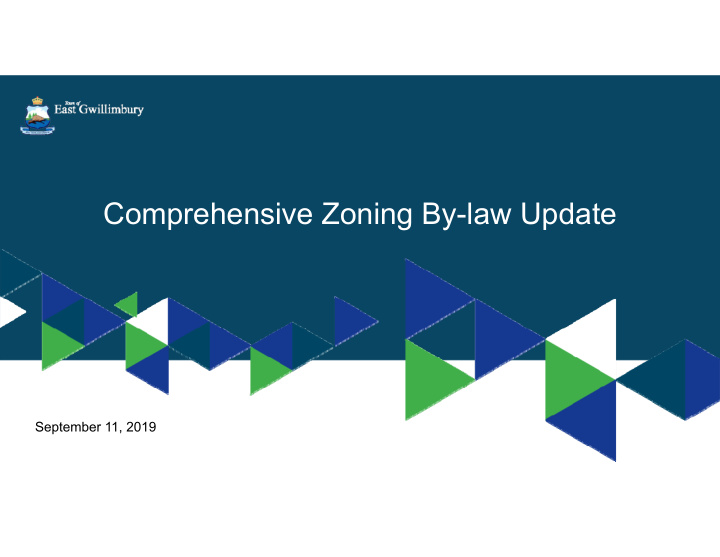 comprehensive zoning by law update