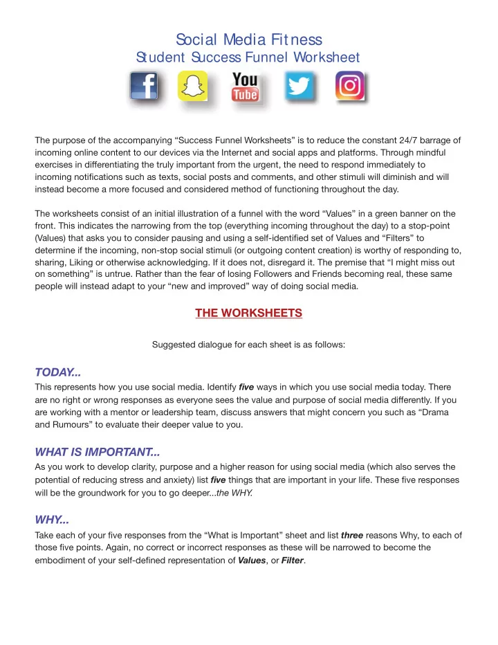 s ocial media fitness