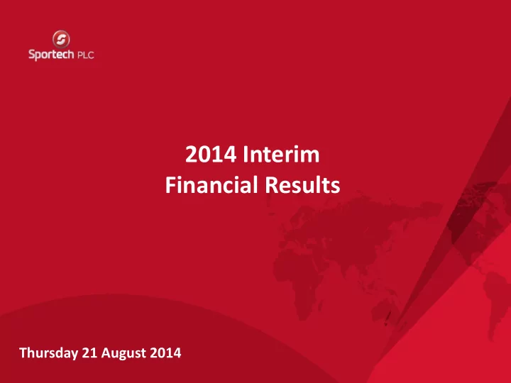 financial results