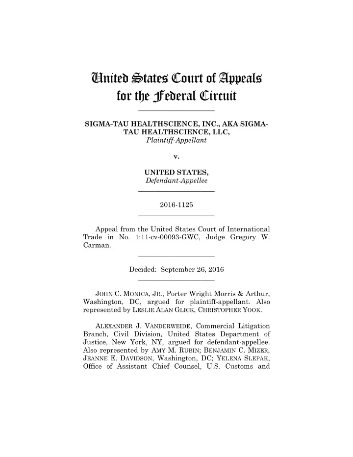 united states court of appeals for the federal circuit