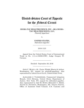United States Court of Appeals  for the Federal Circuit  ______________________  SIGMA-TAU