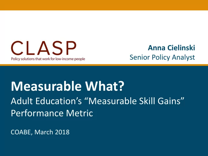 measurable what