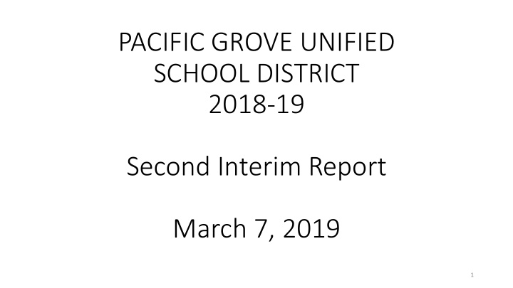 pacific grove unified