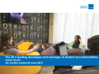 HIGHLIGHTS  Robust financial performance  30 Jun  30 Jun  31 Dec - NPC up 12.5% to 16.2m  2013