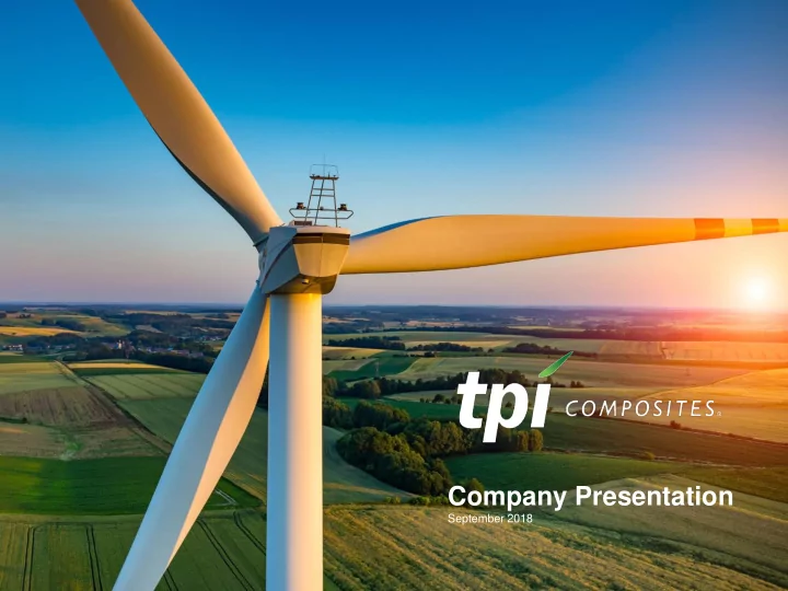 company presentation
