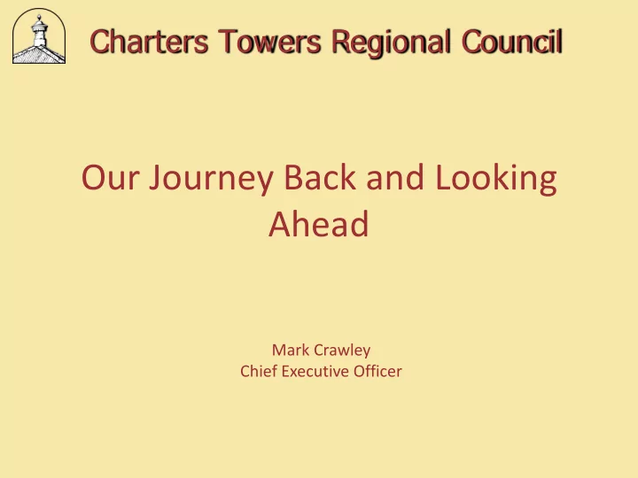 our journey back and looking ahead