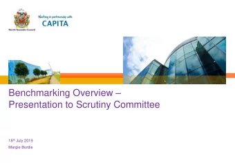 Presentation to Scrutiny Committee 18 th July 2019  Margie Burdis  Introduction  Technical Services